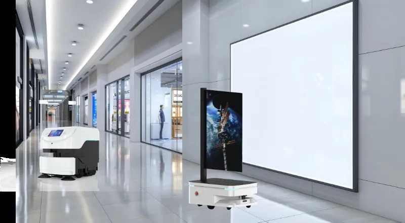 Robot in a shopping centre